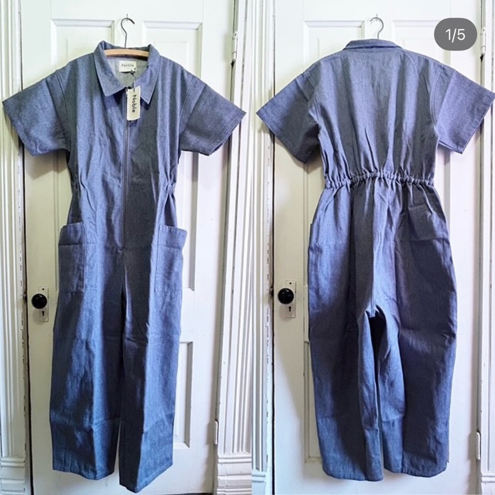 Noble Denim Utility Jumpsuit - Picture 5 of 5